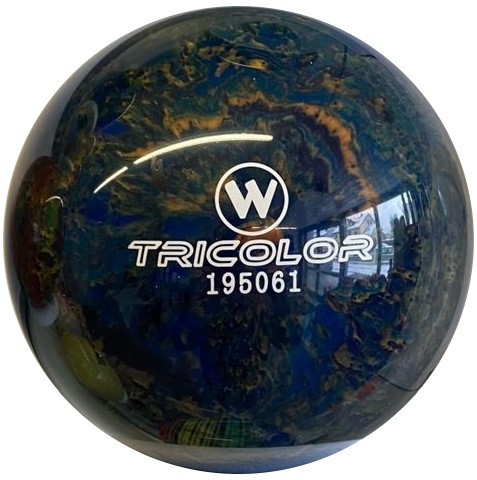Kegelkugel Vollkugel 160mm TRICOLOR BLAU/SCHWARZ/GOLD Typ Winner