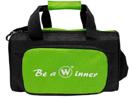 Kugeltasche Winner II black-lime green