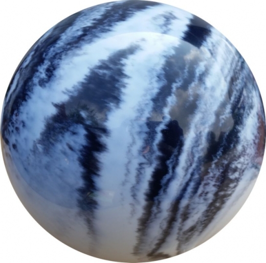 Kegelkugel Vollkugel 160mm schwarz/weiß marmoriert Typ Winner