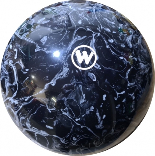 Kegelkugel Vollkugel 160mm schwarz/weiß marmoriert Typ Winner