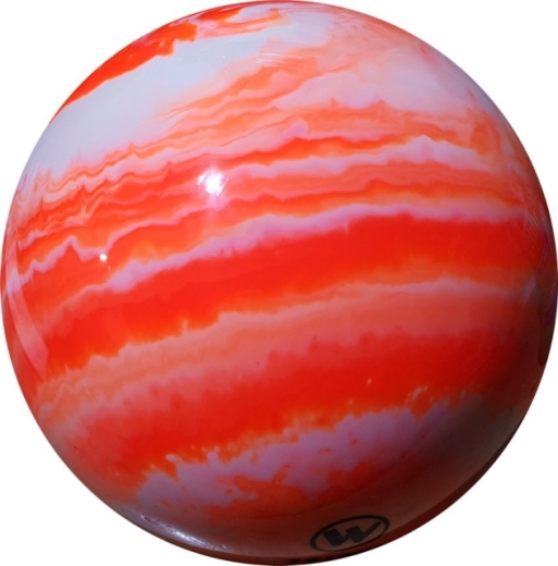 Kegelkugel Vollkugel 160mm weiß/orange marmoriert Typ Winner