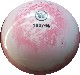 Kegelkugel Vollkugel 160mm rot/weiss marmoriert Typ Winner