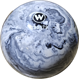 Kegelkugel Vollkugel 160mm schwarz/weiß marmoriert Typ Winner