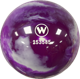 Kegelkugel Vollkugel 160mm violettl/weiß marmoriert Typ Winner