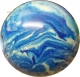 Kegelkugel Lochkugel 160mm blau/weiß marmoriert Typ Winner