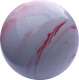Kegelkugel Vollkugel 160mm rot/weiss marmoriert Typ Winner