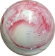 Kegelkugel Vollkugel 160mm rot/weiss marmoriert Typ Winner
