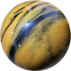 Kegelkugel Vollkugel 160mm gold/schwarz marmoriert Typ Winner