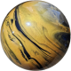 Kegelkugel Vollkugel 160mm gold/schwarz marmoriert Typ Winner