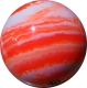 Kegelkugel Vollkugel 160mm weiß/orange marmoriert Typ Winner