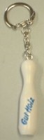 Schlüsselanhänger in Kegelform farbe  polar weiß  58mmx13mm