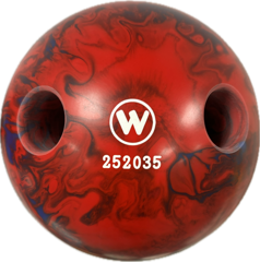Kegelkugel Lochkugel 160mm blau/rot marmoriert Typ Winner Kegelkugel Lochkugel 160mm blau/rot marmoriert Typ Winner
