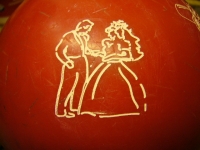 Gravur Logo ``Brautpaar``  auf Kegelkugel(Ohne Kugel!!!)